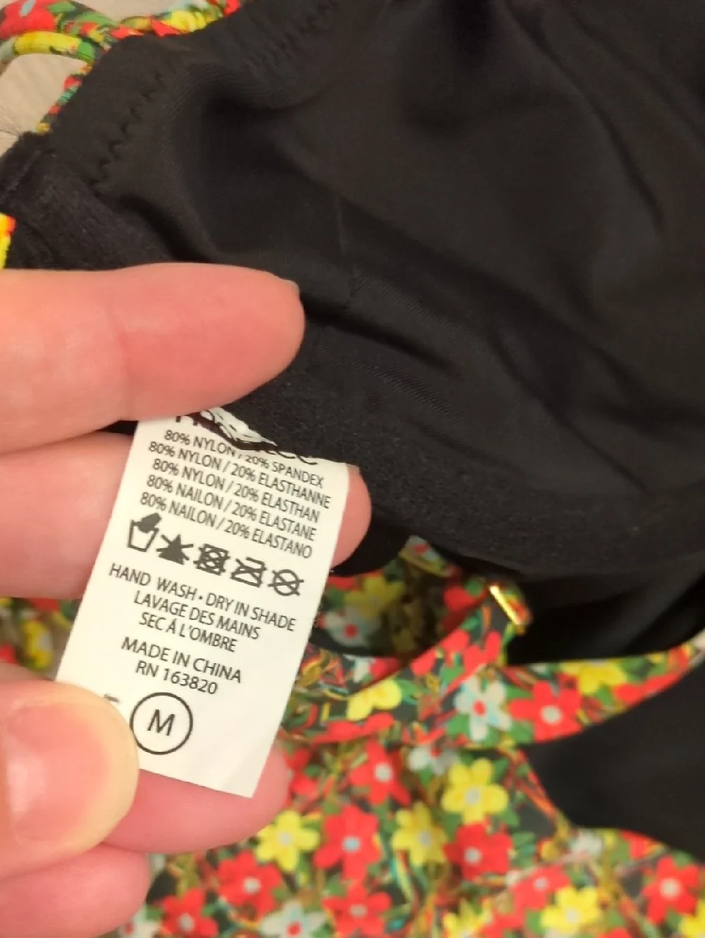 Free Peoplex Revolve  Montcee Sienna Floral Tie-Shoulder One-Piece Swimsuit Sz M